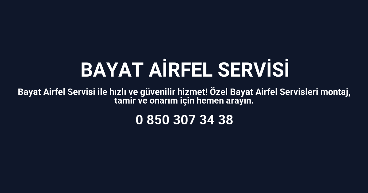 Bayat Airfel Servisi